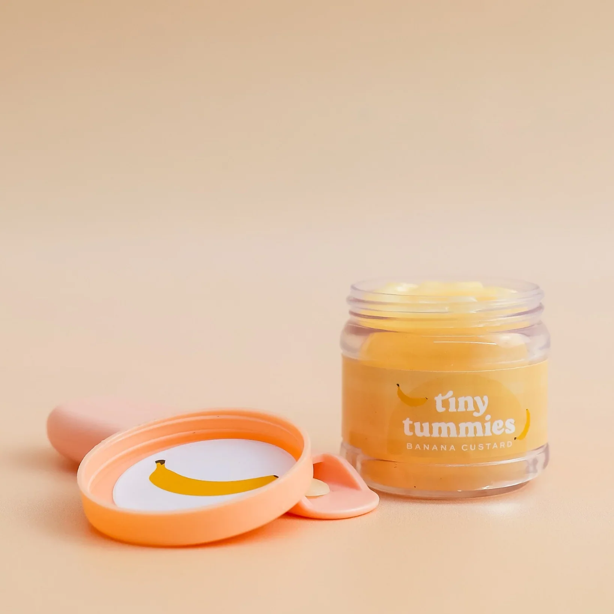 Tiny Harlow - Tiny Tummies Banana Custard Food Jar and Spoon Set