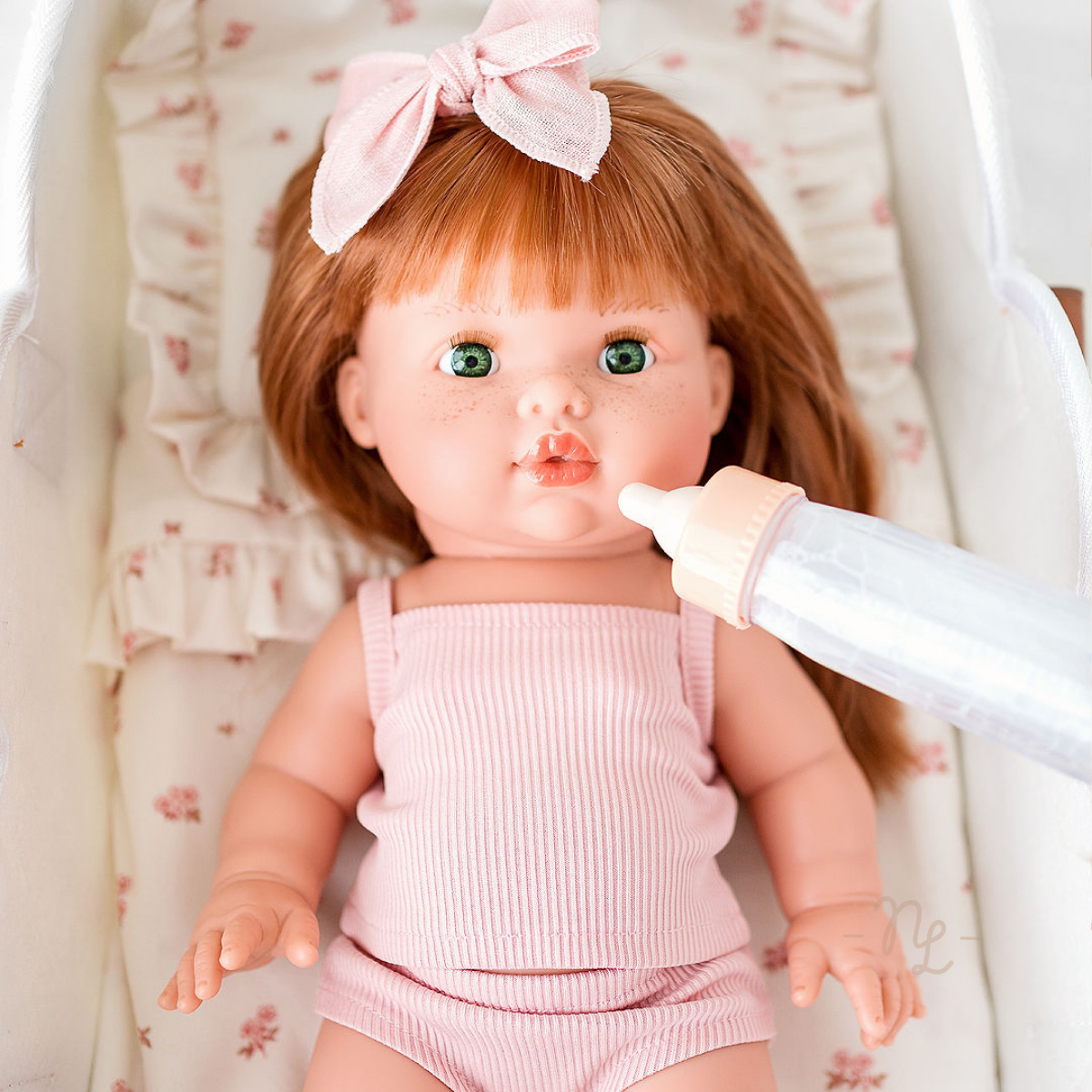 Doll Clothing - Isla Singlet + Undies Set - Rose Blush