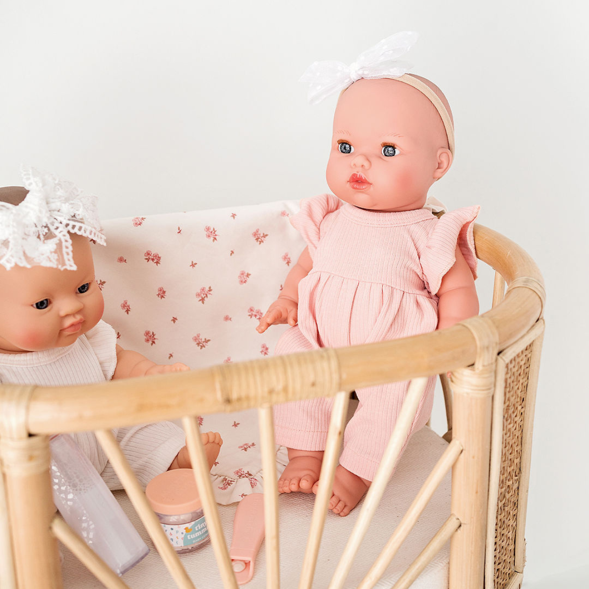 Doll Clothing - Lily Ribbed Jumpsuit - Rose Pink