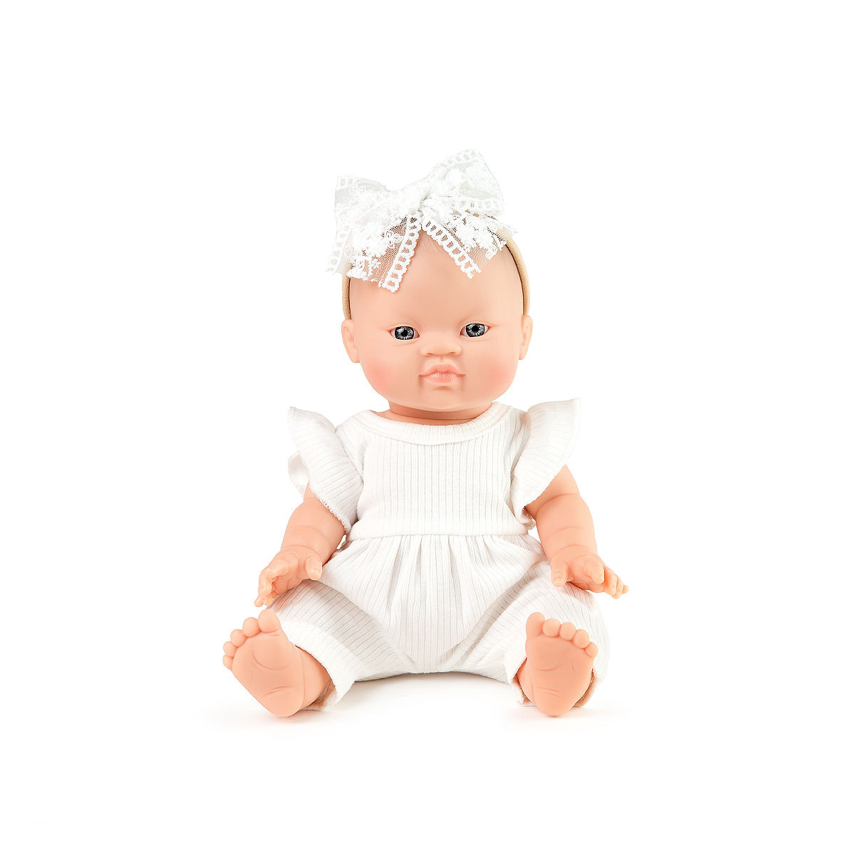 Doll Clothing - Lily Ribbed Jumpsuit - Ivory