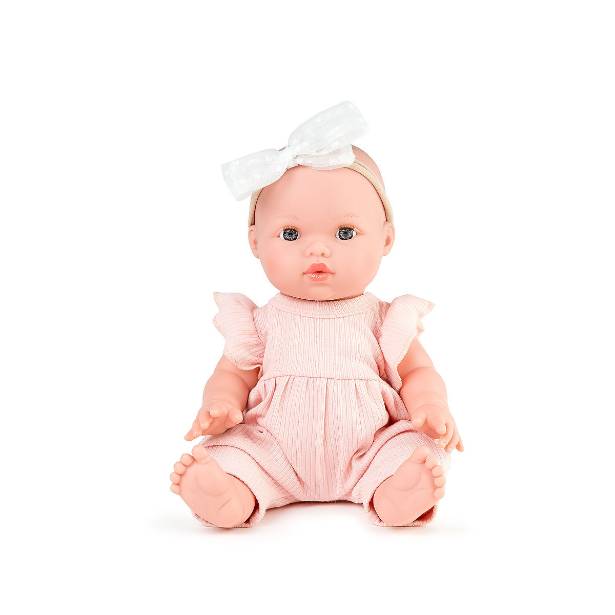 Doll Clothing - Lily Ribbed Jumpsuit - Rose Pink