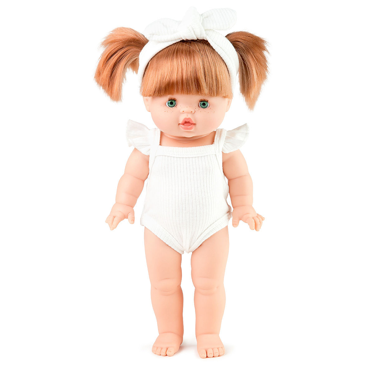 Doll Clothing - Luna Ribbed Flutter Singlet - Ivory