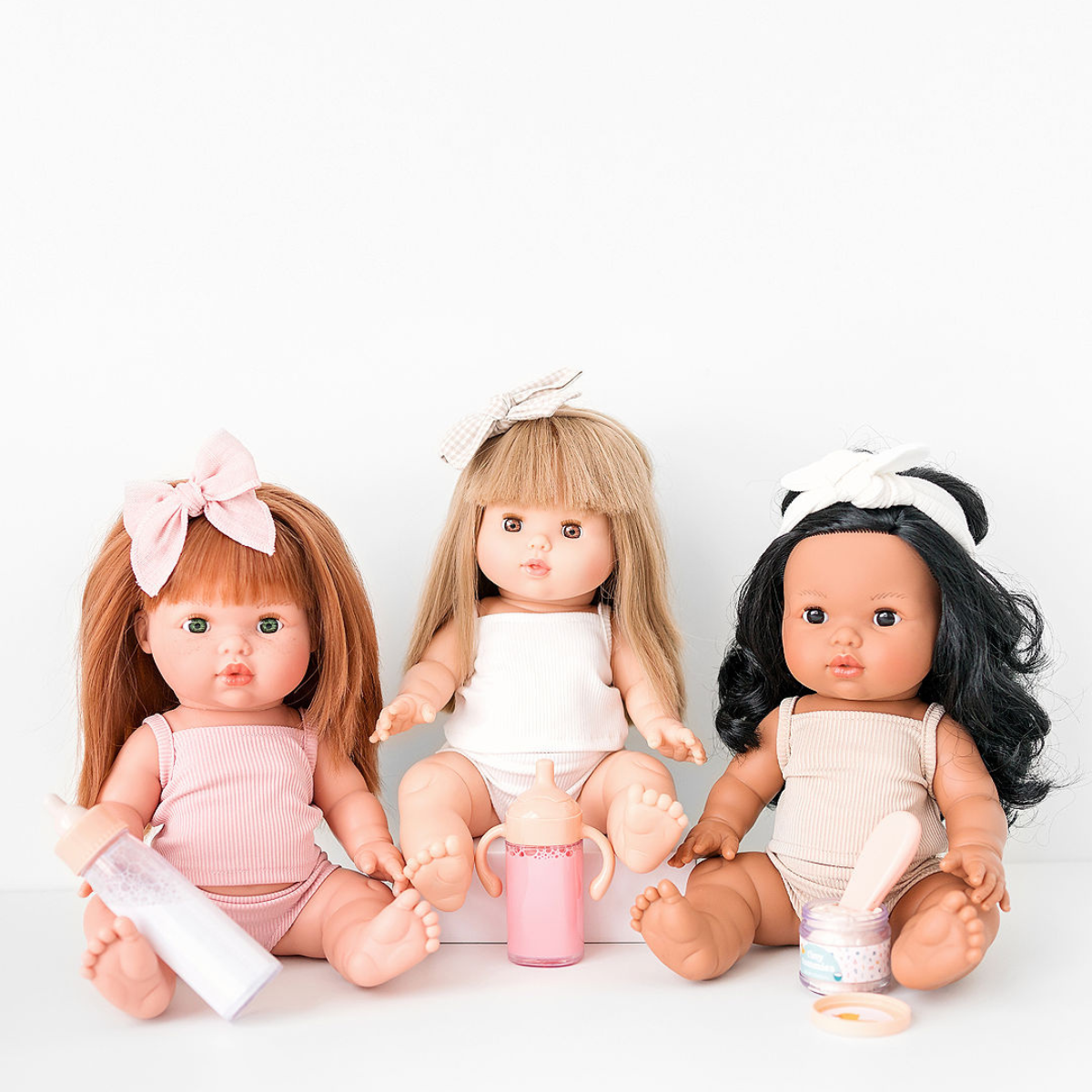 Doll Clothing - Isla Singlet + Undies Set - Ivory