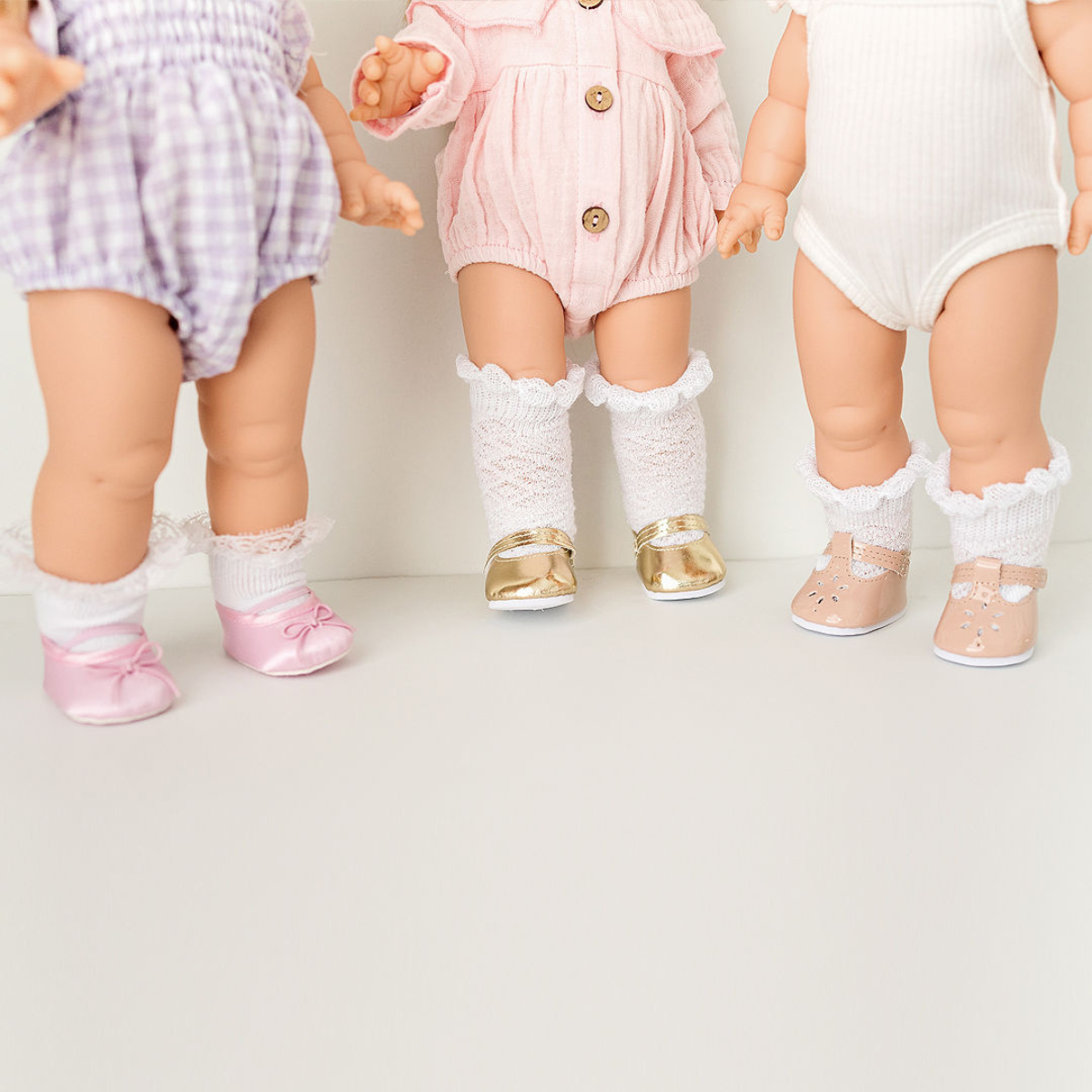 Doll Accessories - Ballet Flats - Satin Pink