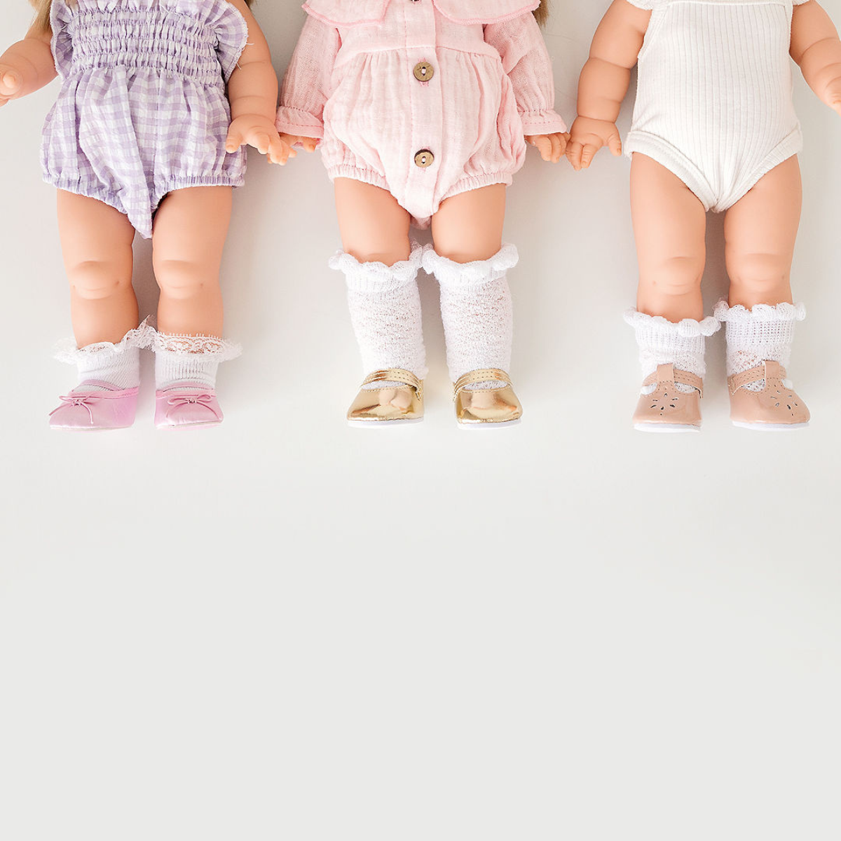 Doll Accessories - Lace Ankle Sock - White