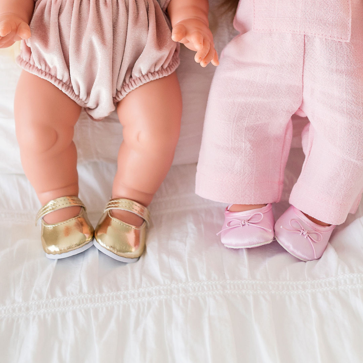 Doll Accessories - Ballet Flats - Satin Pink