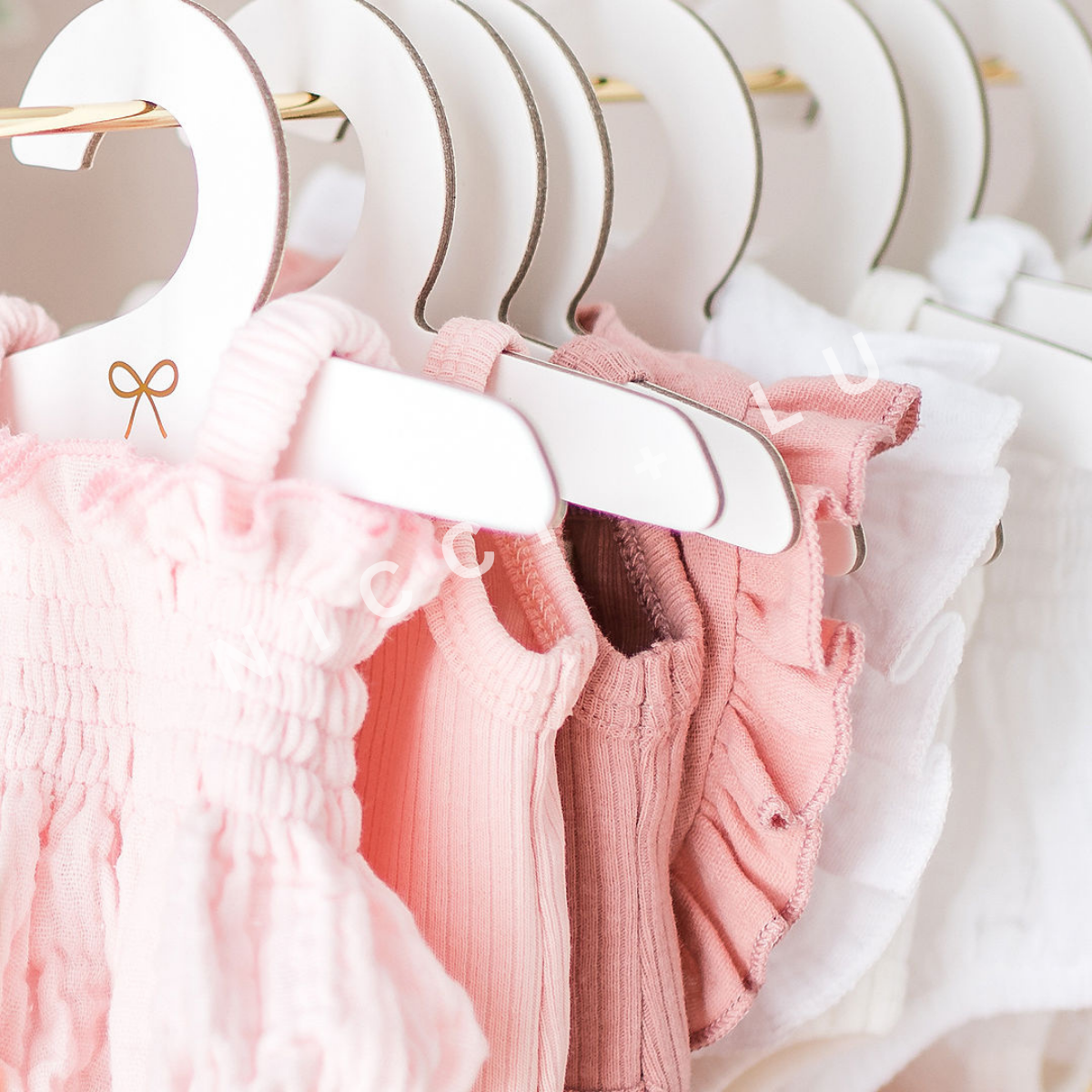 Gold Clothing Rail for Dolls, Kids Rooms &amp; Shop Display - Large