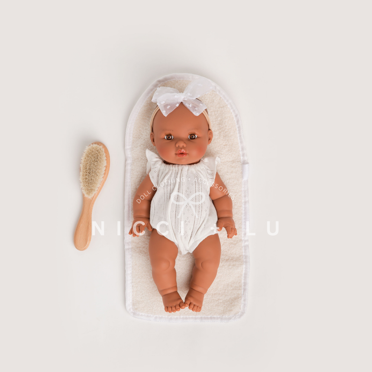 Doll Change Mat – Ivory