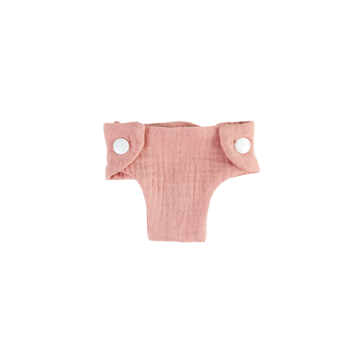 Doll Clothing - Doll Nappy Muslin - Rose Blush