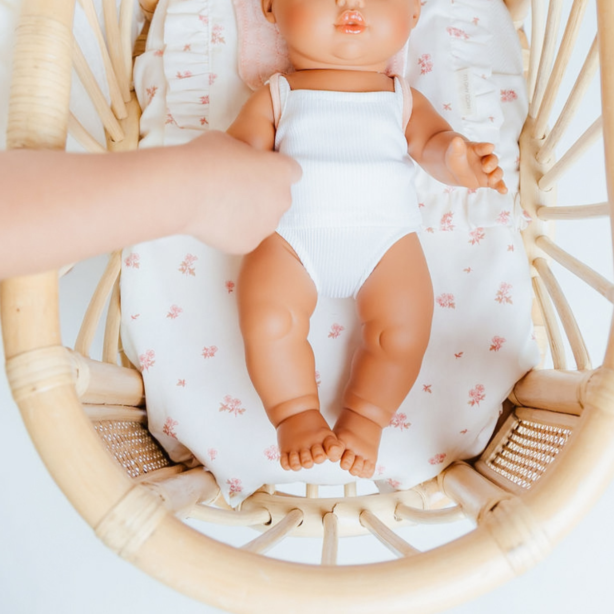 Doll Clothing - Isla Singlet + Undies Set for 34cm Dolls - Ivory