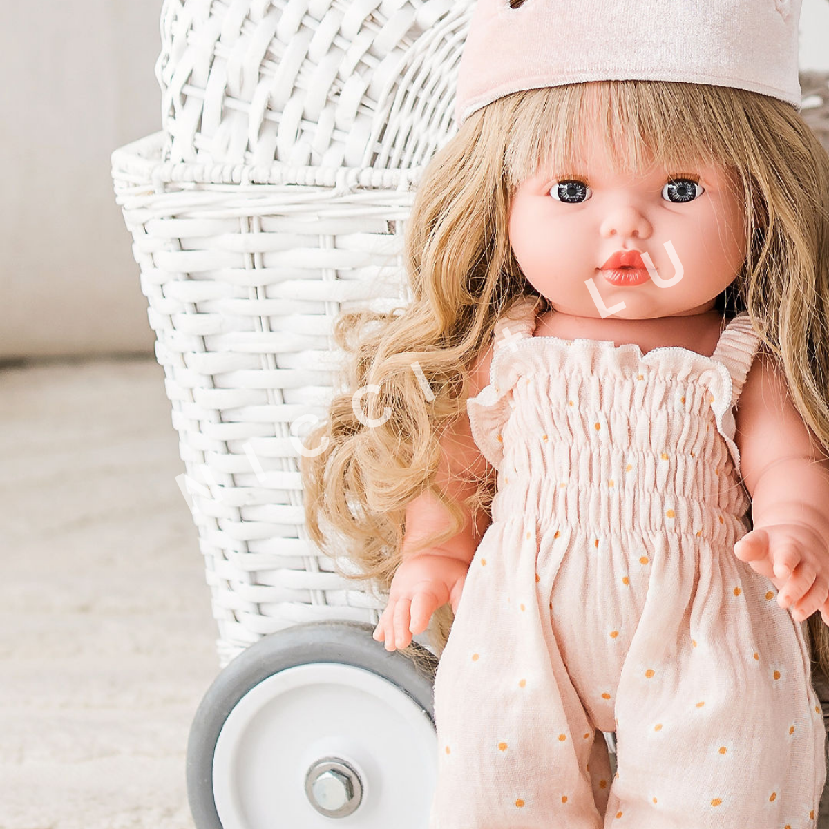 Mini Coletto Lyla – 34cm Anatomically Correct Doll with blue greyish eyes