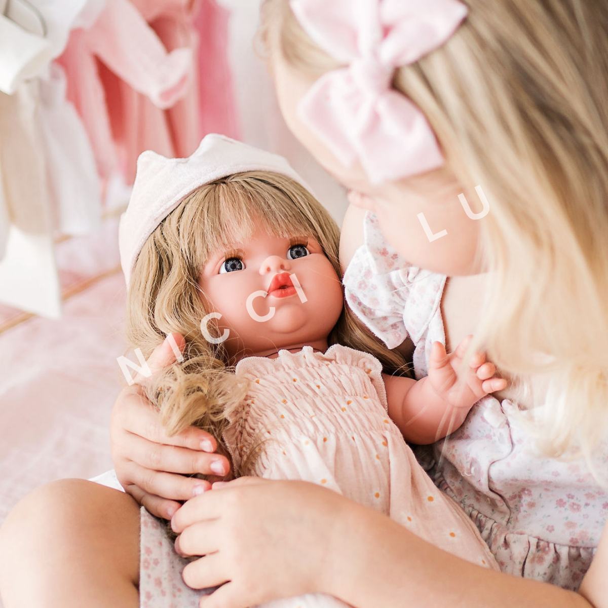 Doll Accessories - Velvet Crown - Ballet Pink