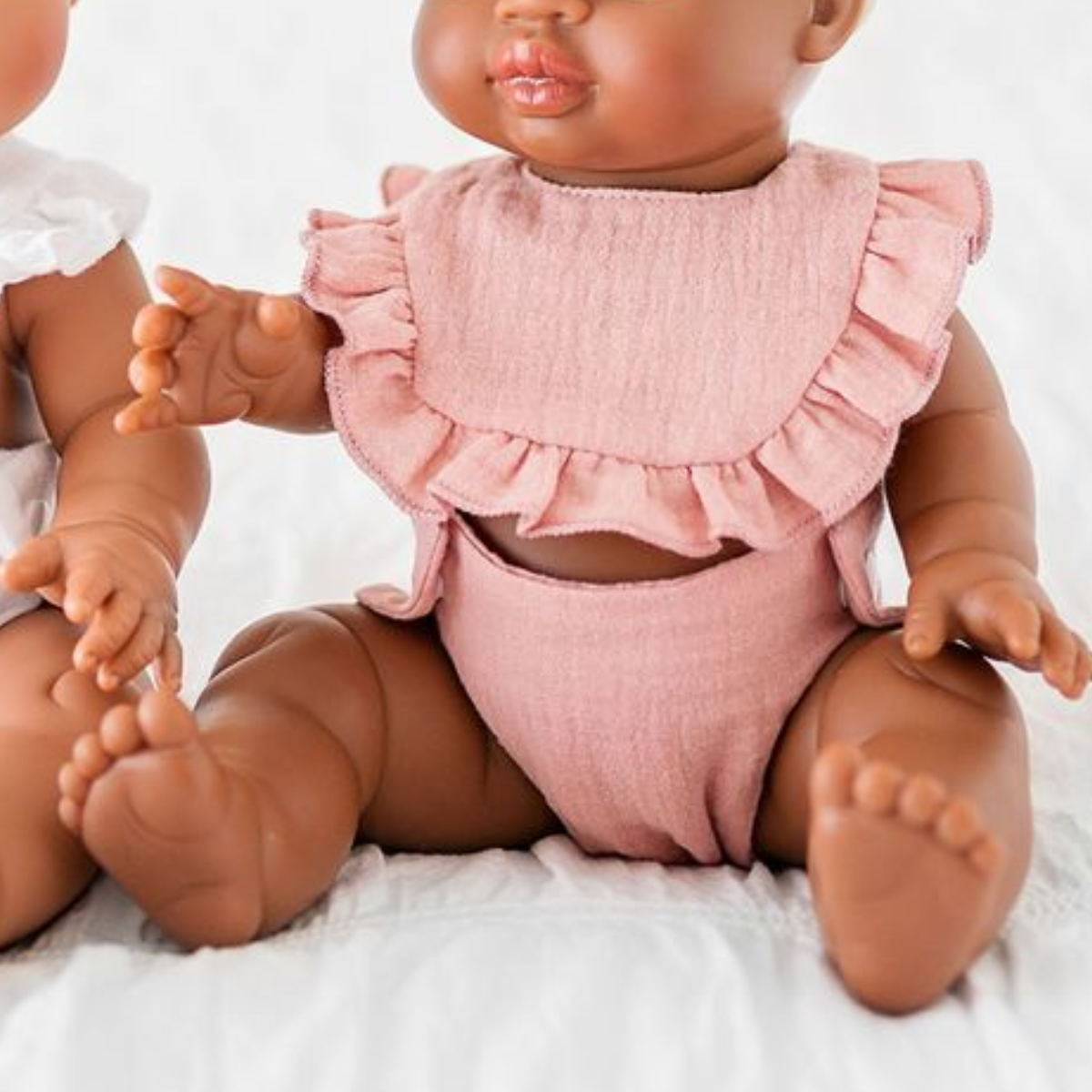Doll Clothing - Doll Nappy Muslin - Rose Blush