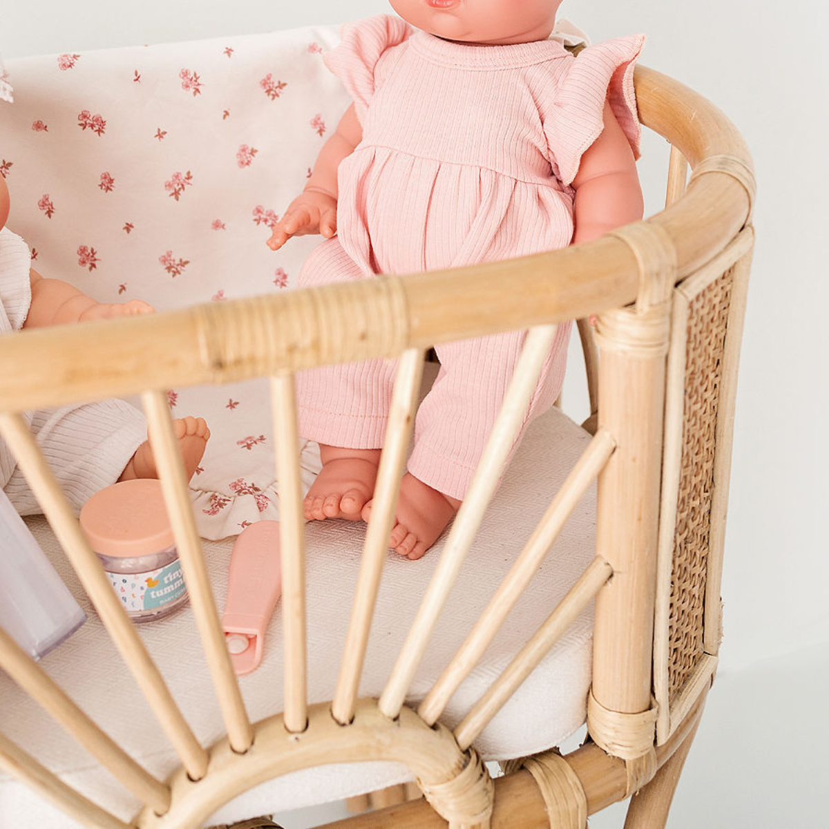 Doll Clothing - Lily Ribbed Jumpsuit for 34cm Doll - Rose Pink