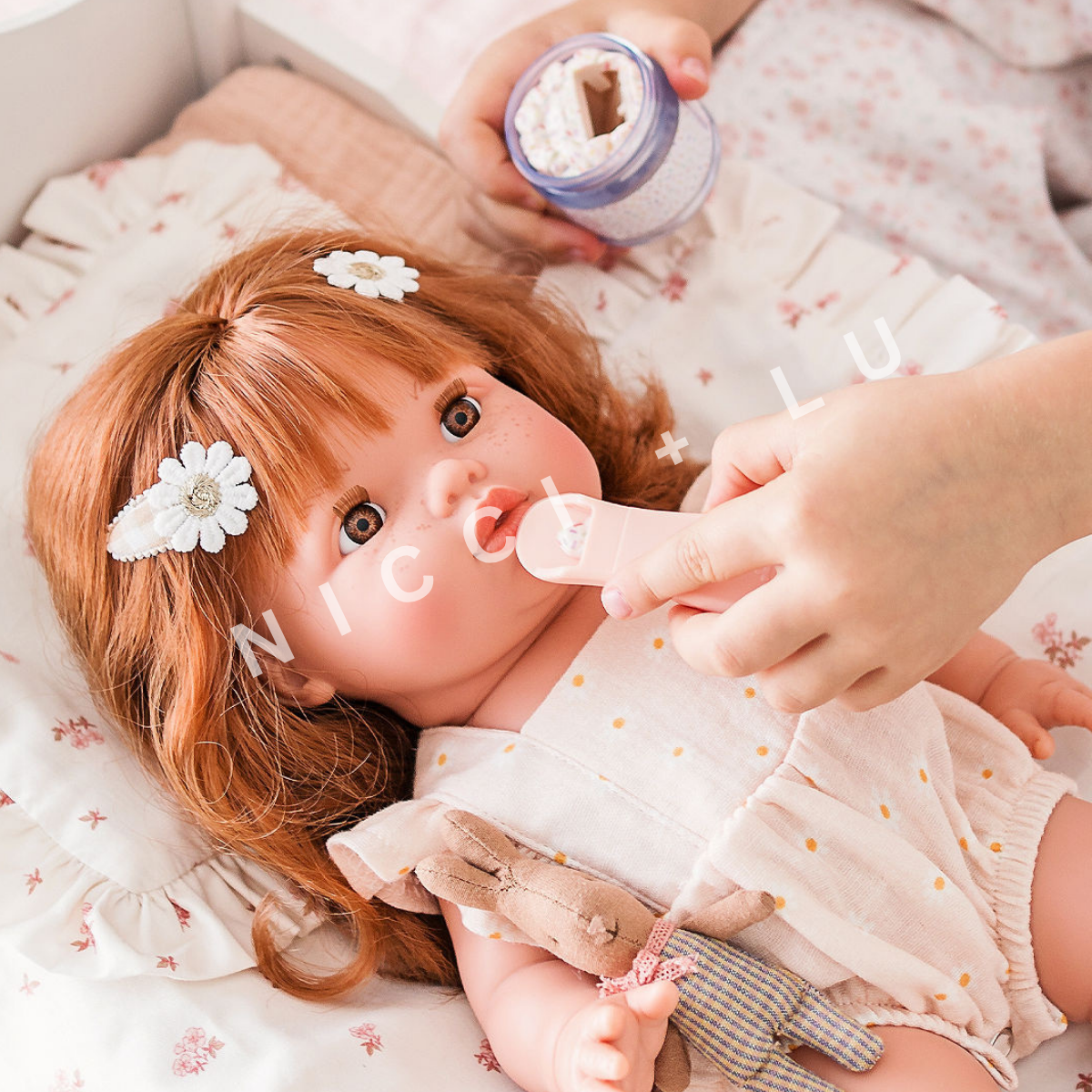 Doll Clothes - Elodie Frilled Bubble Playsuit for 34 cm Dolls - Daisy Muslin
