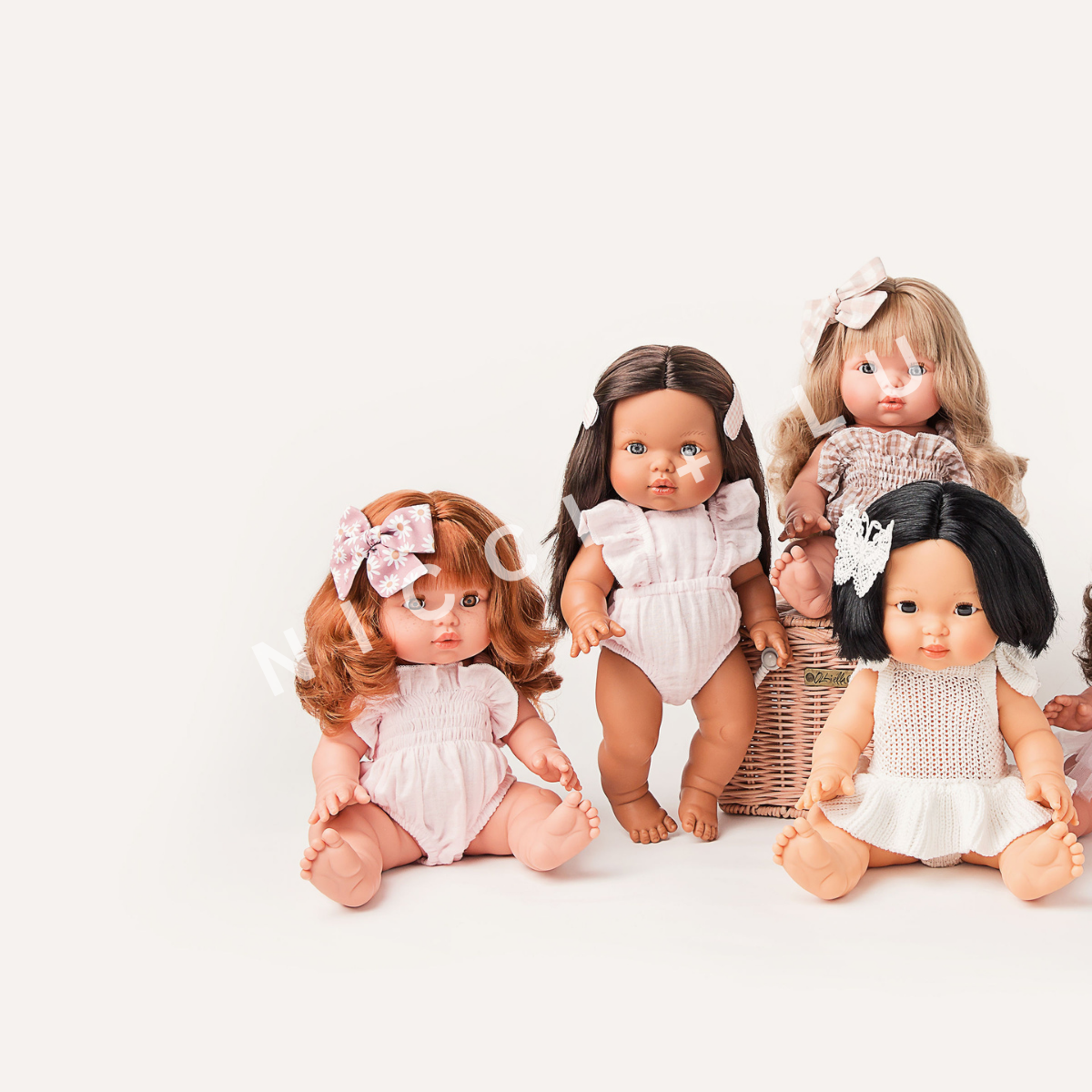Doll Clothing - Emma Muslin Flutter Romper for 34cm Dolls – Cotton Candy