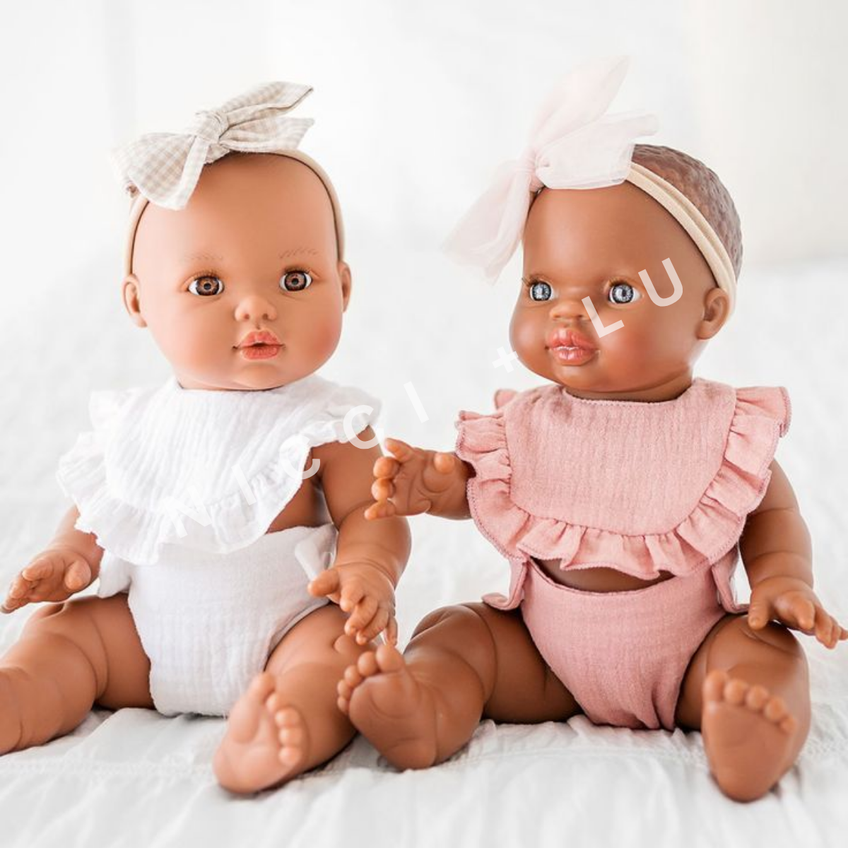 Doll Clothing - Doll Nappy Muslin - Rose Blush