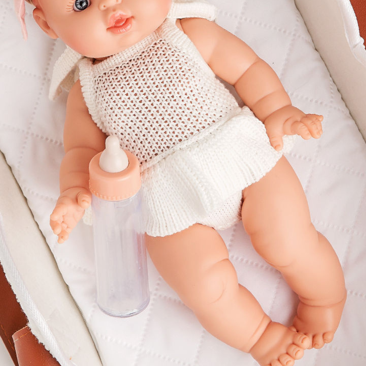 Doll Clothing - Isabella Vintage Tutu Romper for 34cm Dolls - Ivory