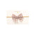 Soft Headband- Pinweel Bow Crochet Lace - Mauve