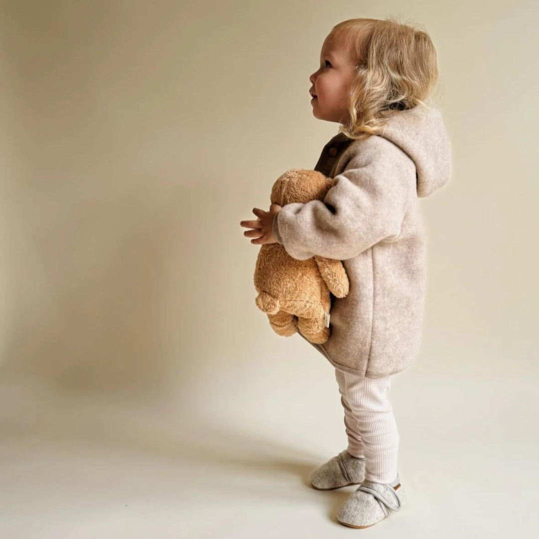 Moonie Organic Humming Bear with Lamp - Cappuccino