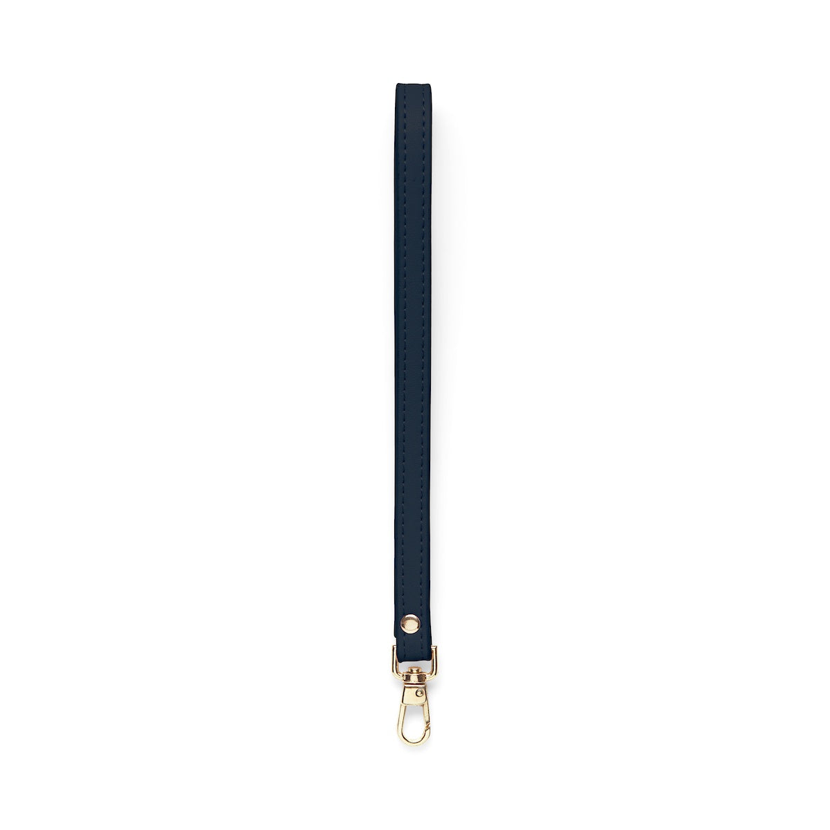 Smooth Leather Wrist Strap - Navy