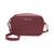 Crossbody Bag - Burgundy Saffiano Leather