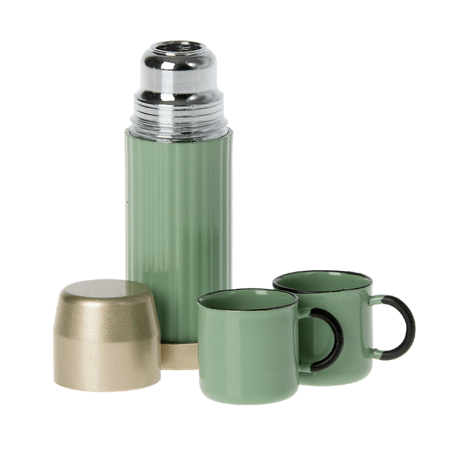 Maileg - Miniature Thermos And Cups mint