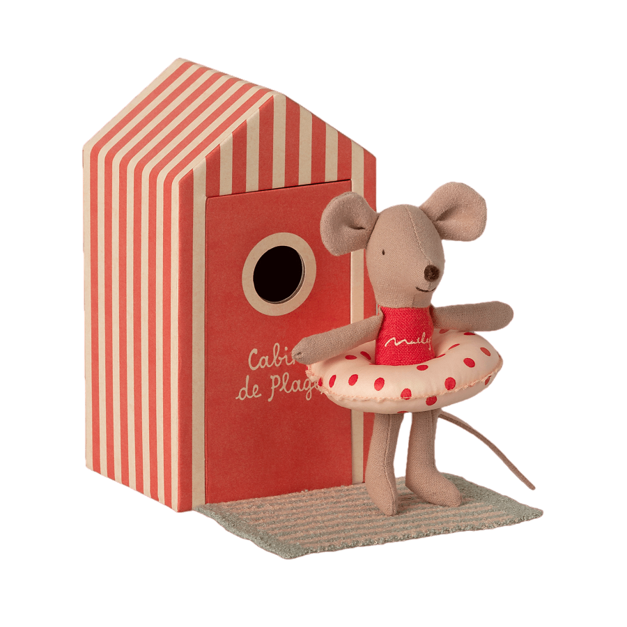 Maileg - Beach Mouse Little Sister in Cabin