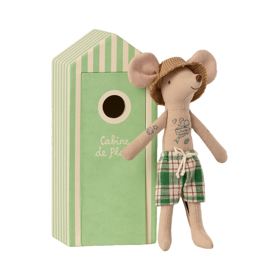 Maileg - Beach Mouse Dad in Cabin