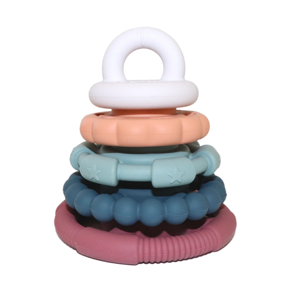 Jellystone Rainbow Stacker and Teether Toy - Earth