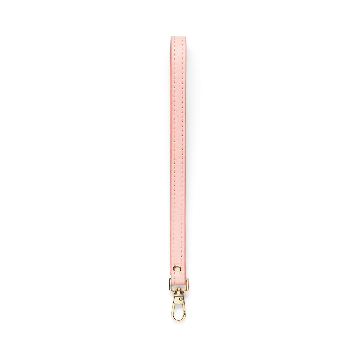 Smooth Leather Wrist Strap - Pale Pink