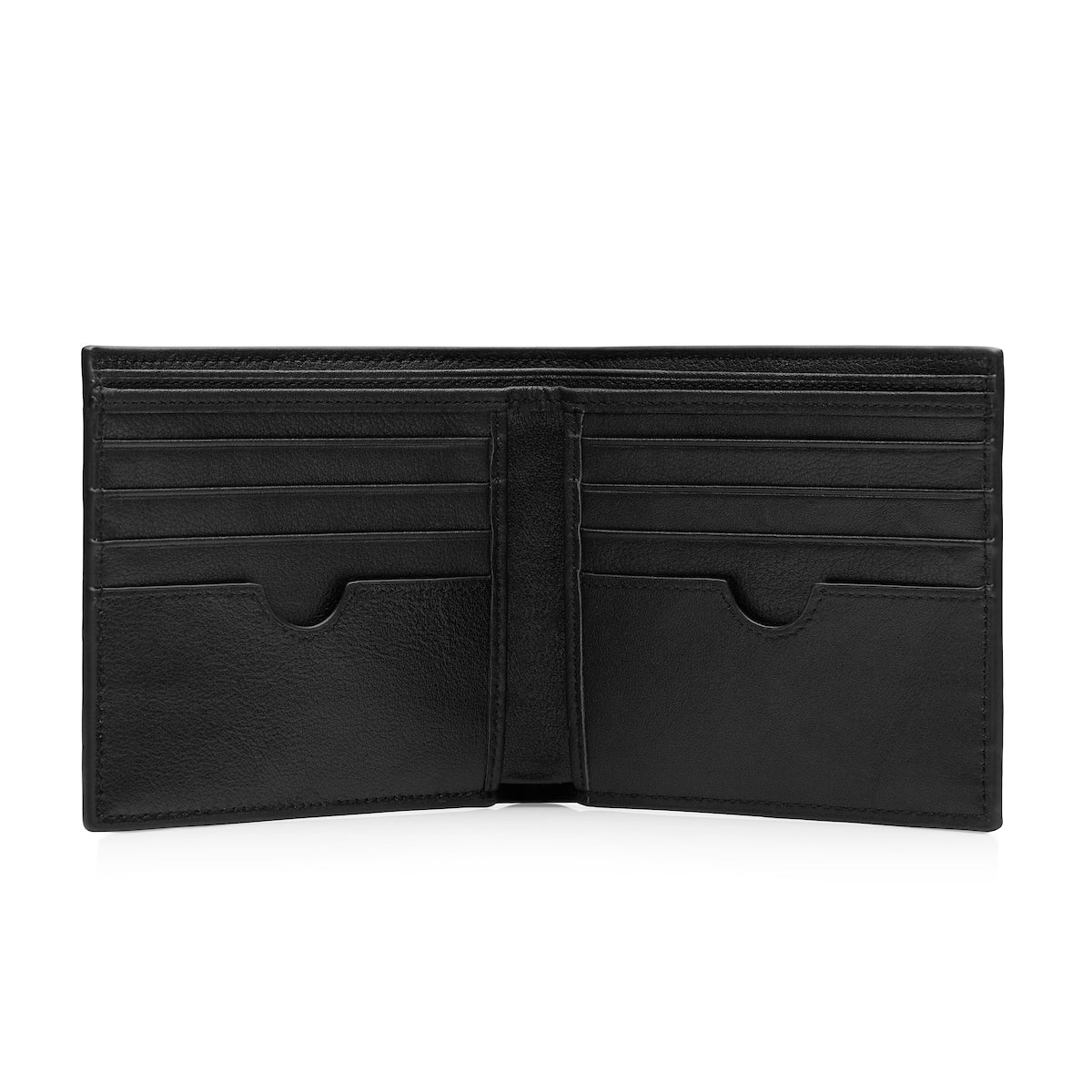 Bifold Wallet Saffiano Leather - Black