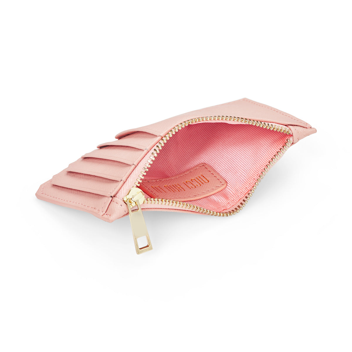 Slim Zip Cardholder - Pale Pink
