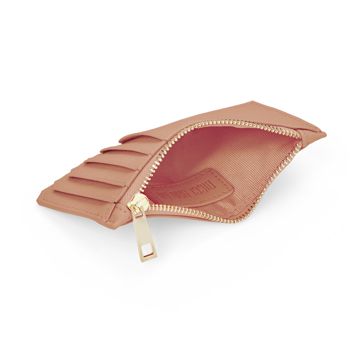 Slim Zip Cardholder - Taupe