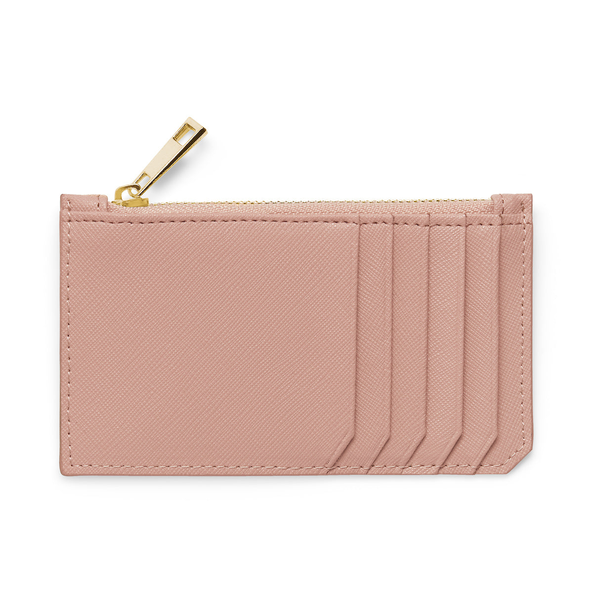 Slim Zip Cardholder - Taupe