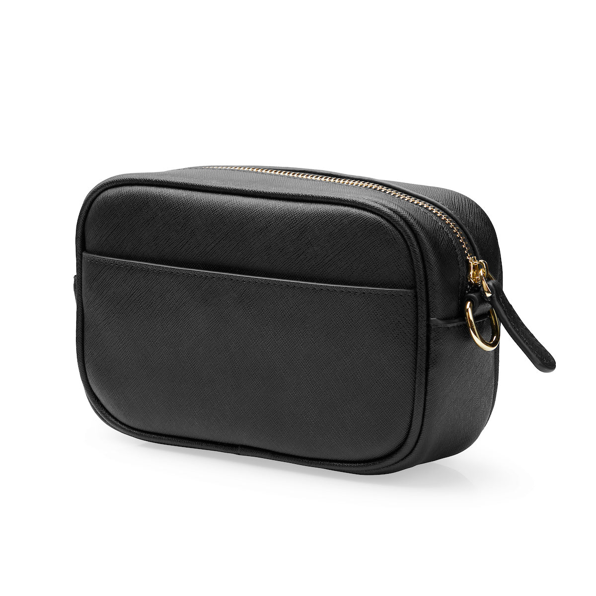 Crossbody Bag - Black Saffiano Leather