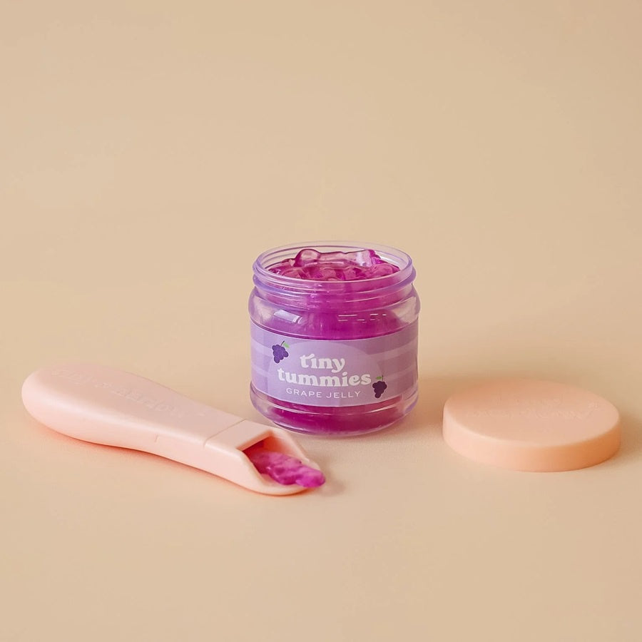 Tiny Tummies Grape Jelly Food Jar and Spoon Set