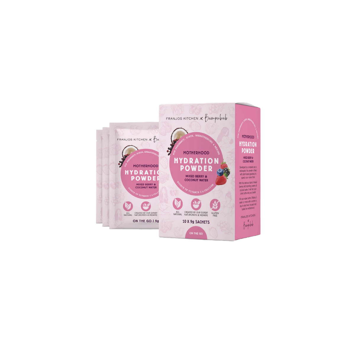Franjos On-The-Go Hydration Box - Mixed Berry & Coconut