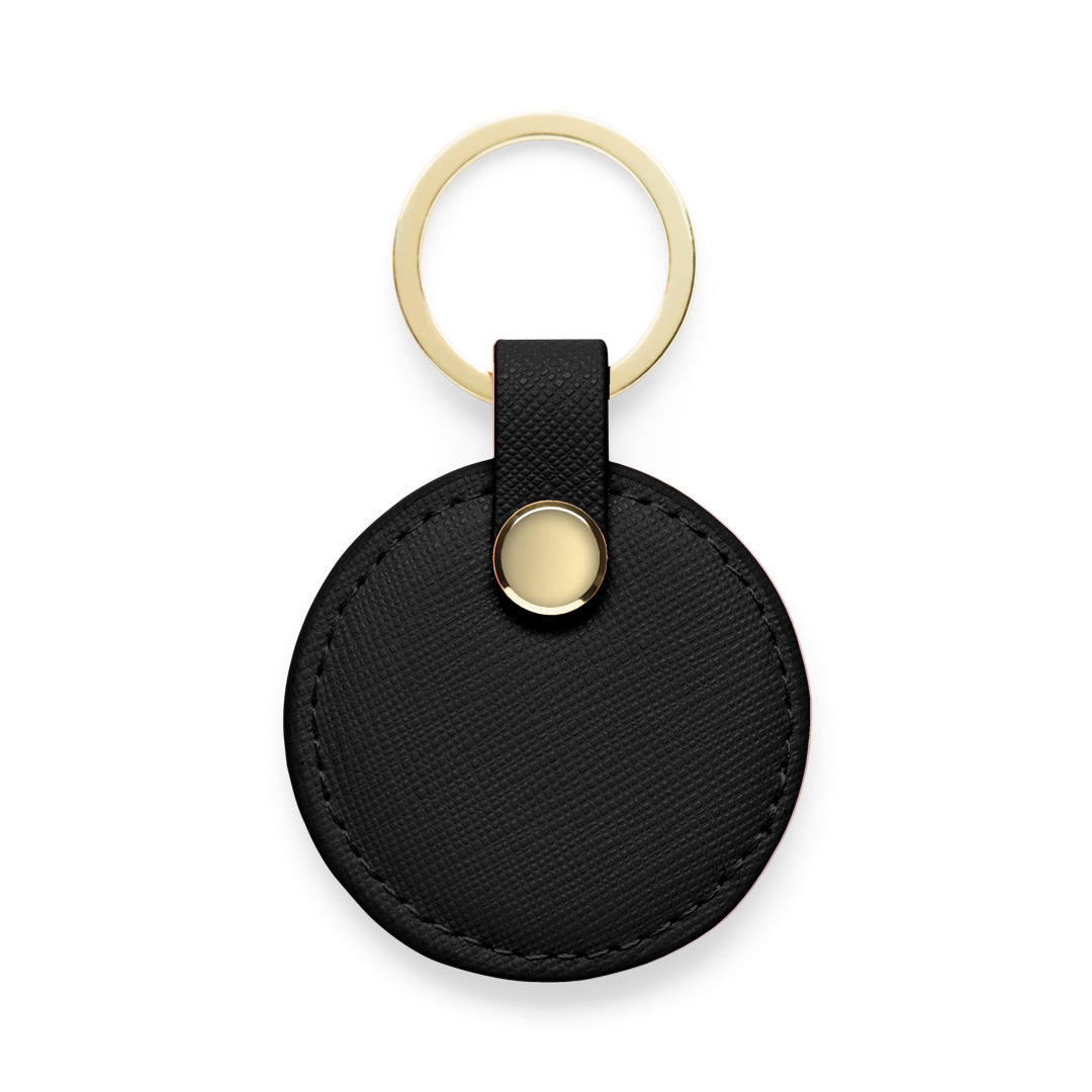In Circle Key Rings Circle Keyring - Black - NICCI AND LU