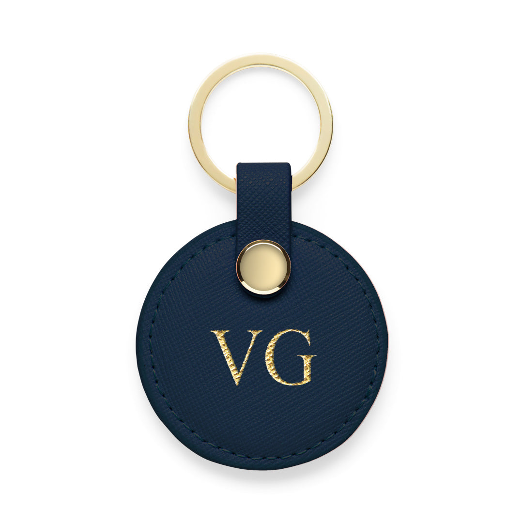 Circle Keyring - Navy