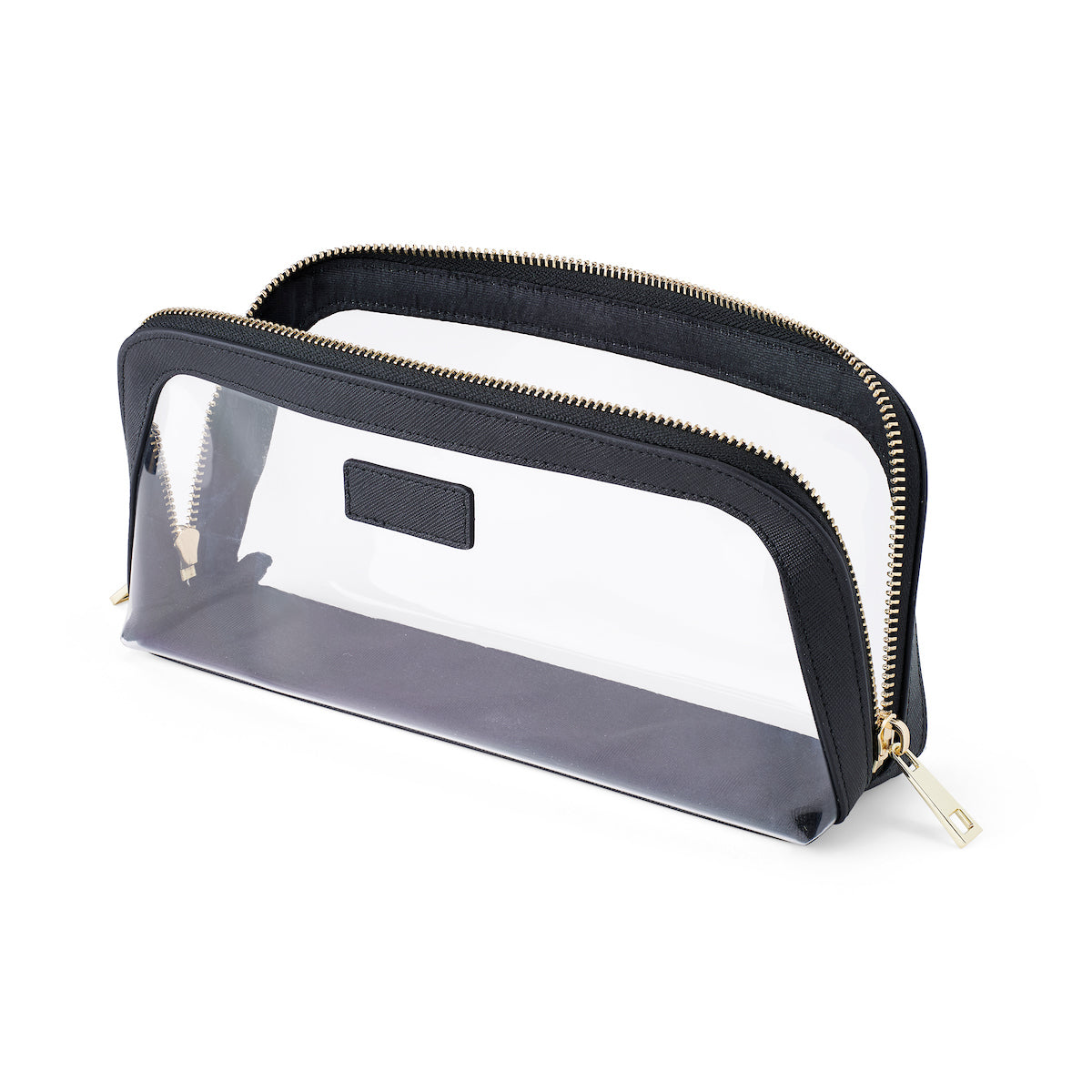 Clear Cosmetic Bag - Black