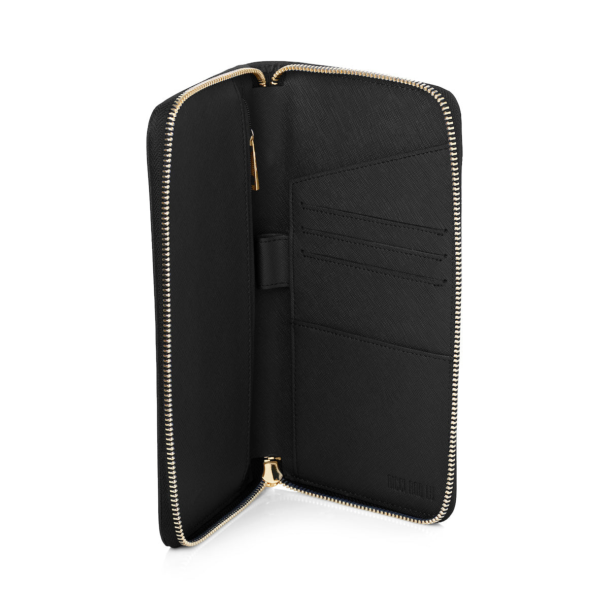 Zip Travel Wallet - Black