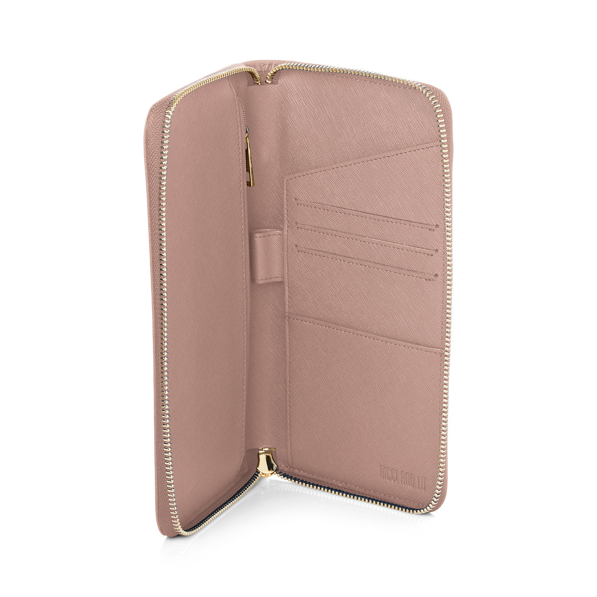 Zip Travel Wallet - Taupe