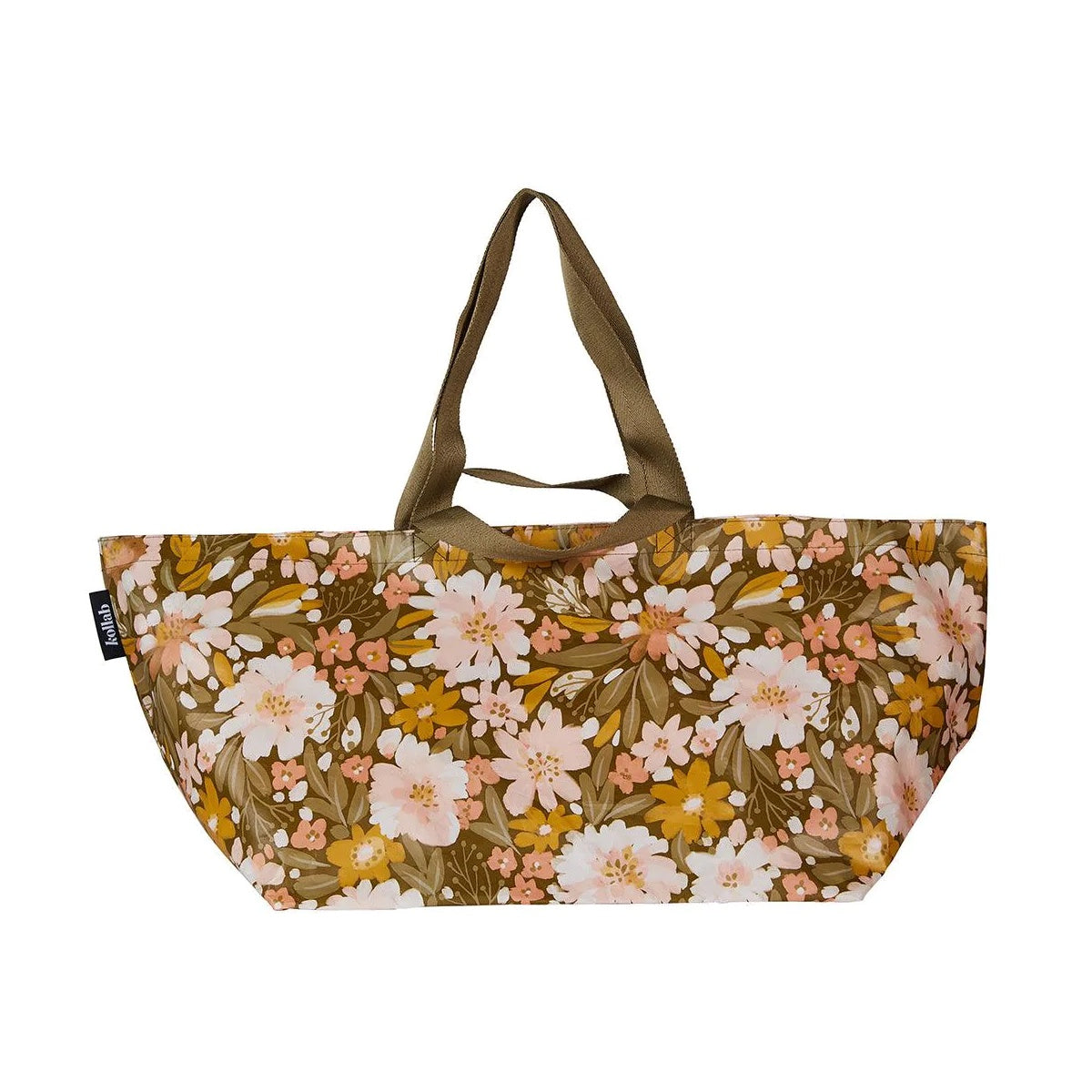 Kollab - Beach Bag Khaki Floral