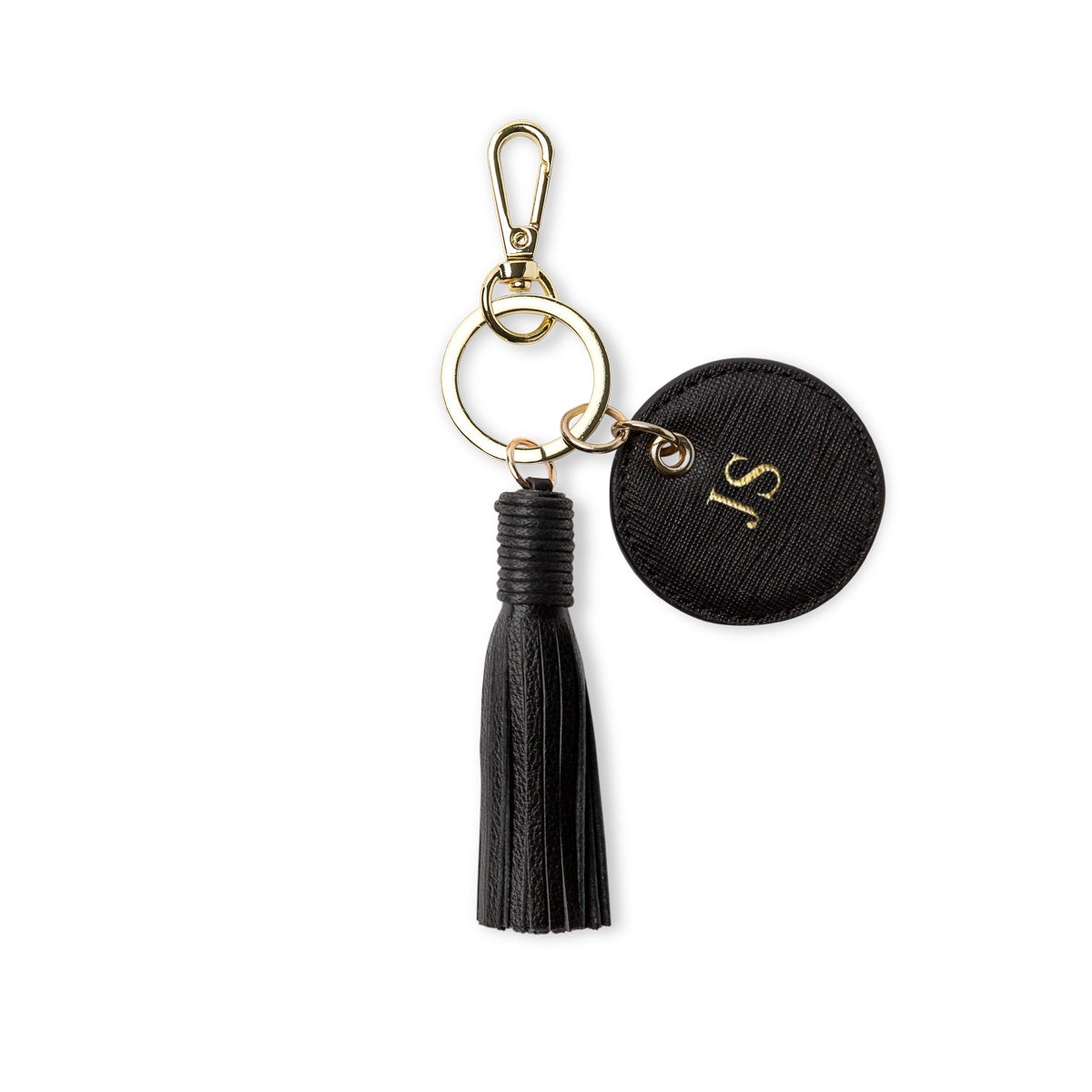 Single Tassel Keyring - Black