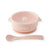 Silicone Suction Bowl and Spoon Set - Peony