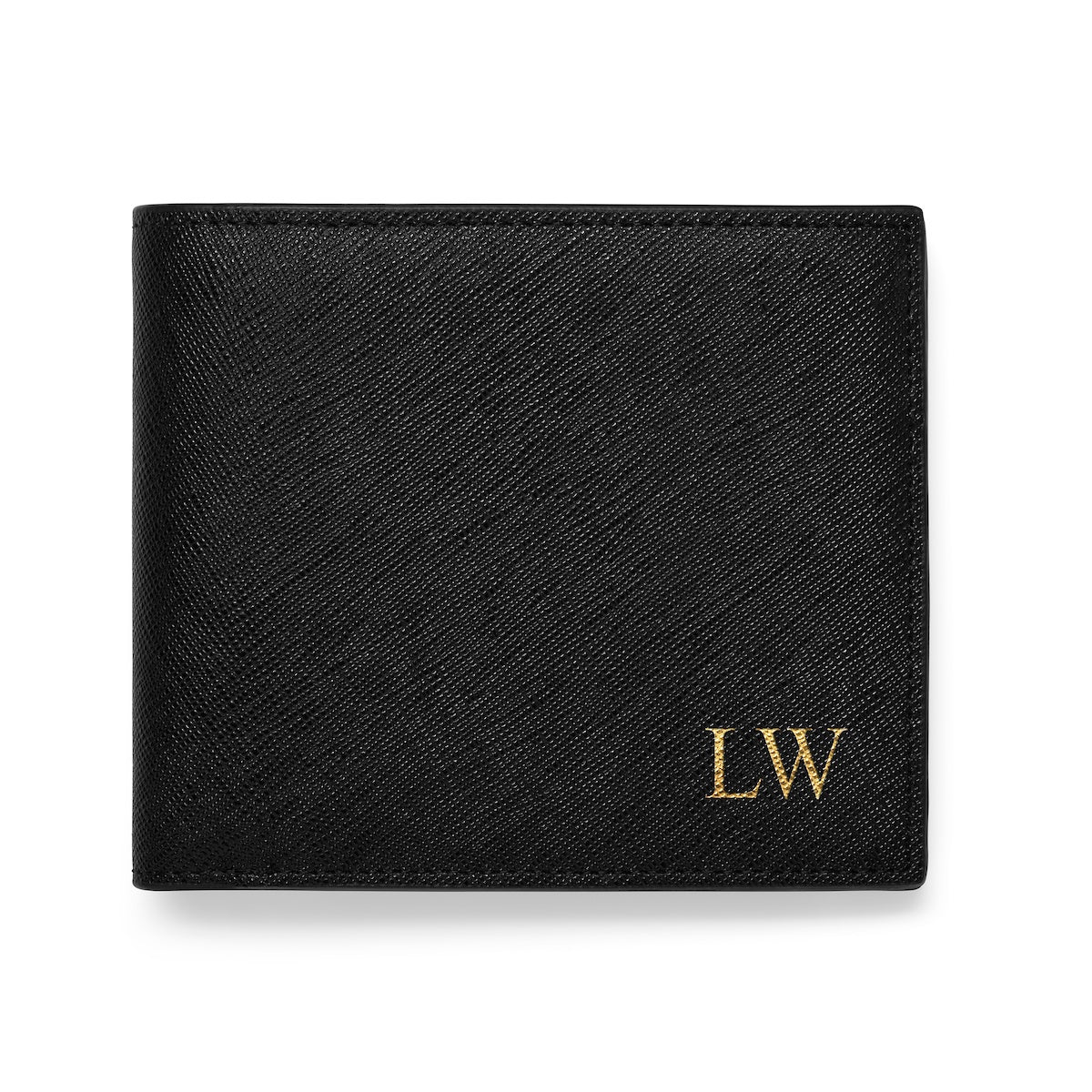 Bifold Wallet Saffiano Leather - Black