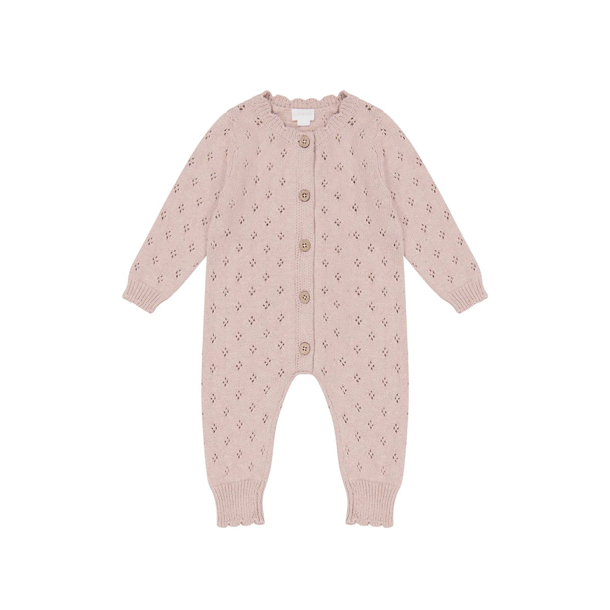 Emily Knitted Onepiece - Ballet Pink Marle