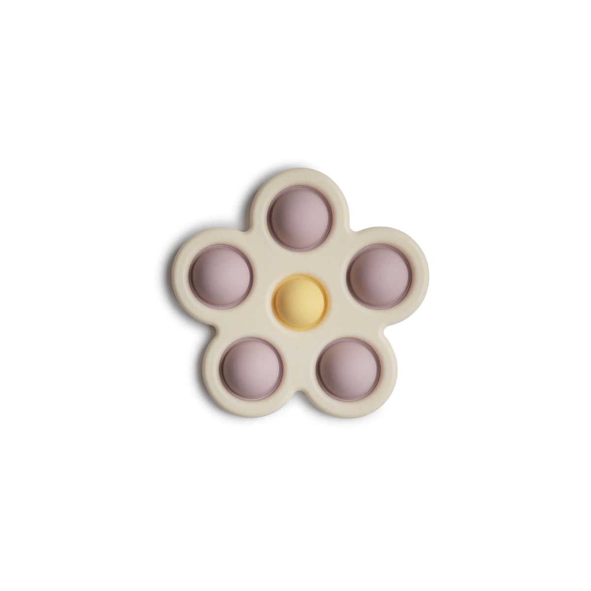 Mushie Flower Press Toy - Lilac Daffodil Ivory