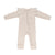 Lily Frill Zip Romper - Oat Marle